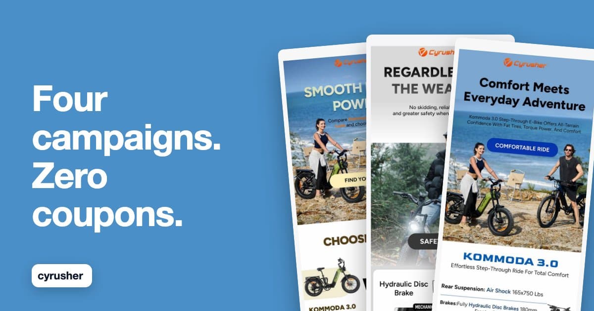 Cyrusher's May: Four Campaigns, Zero Coupons