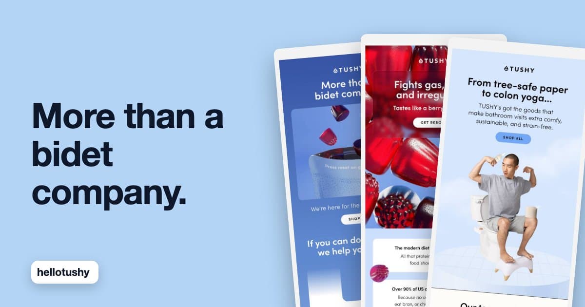'More Than a Bidet Company': TUSHY's Pivot, Email by Email