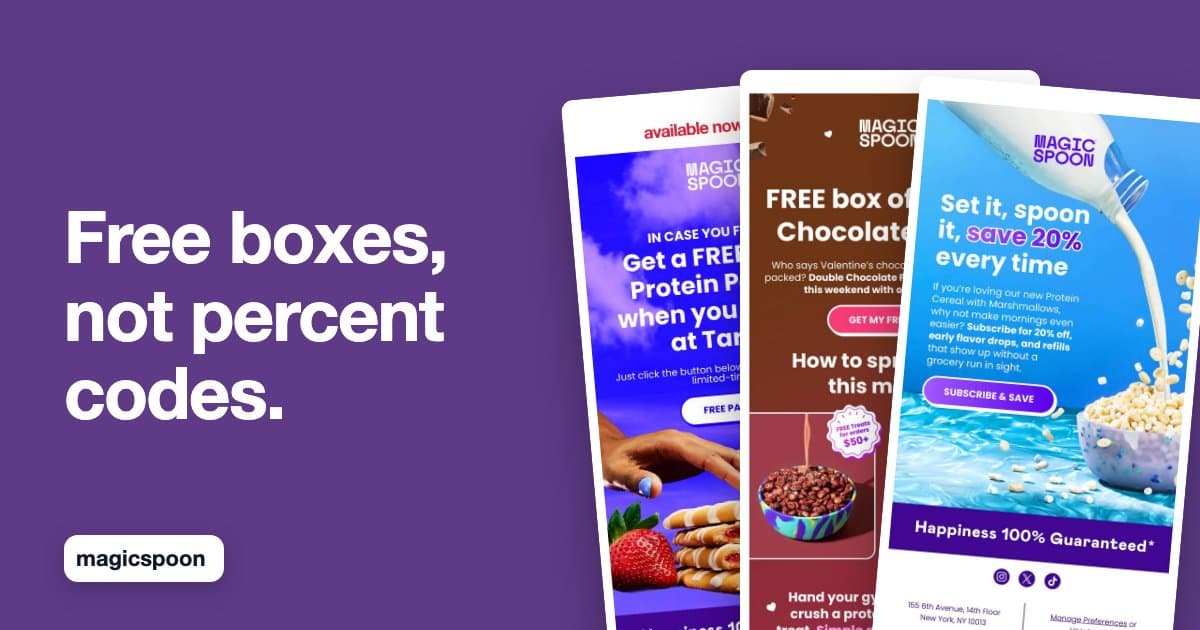Magic Spoon Gives Free Boxes, Not Percent-Off Codes