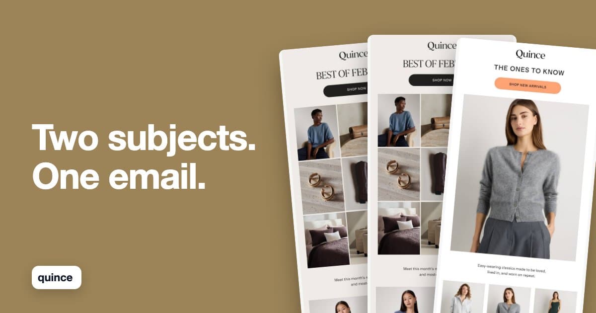 Quince A/B Tests the Pitch, Never the Price