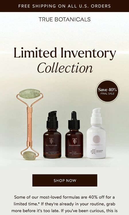 True Botanicals email
