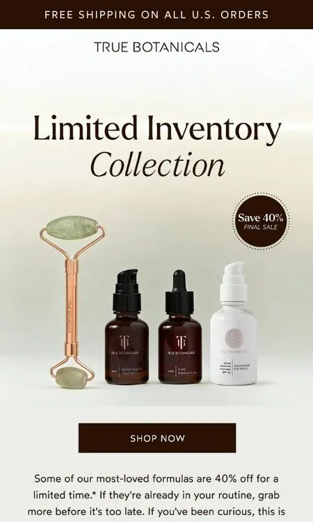 True Botanicals email
